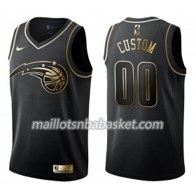 Maillot Homme Orlando Magic Personnalisable Nike Noir Gold Edition Swingman